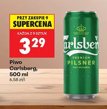 Piwo Carlsberg Premium Pilsner promocja w Biedronka