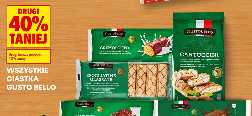 Ciastka Torta Gusto Bello promocja w Biedronka