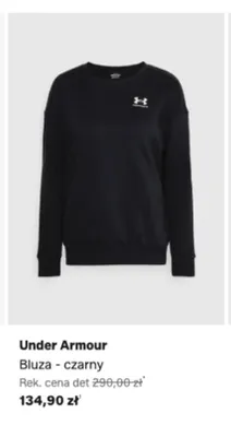 Bluza Under Armour czarna promocja w Lounge by Zalando
