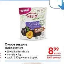 Owoce suszone śliwki kalifornijskie Helio Natura promocja w Makro