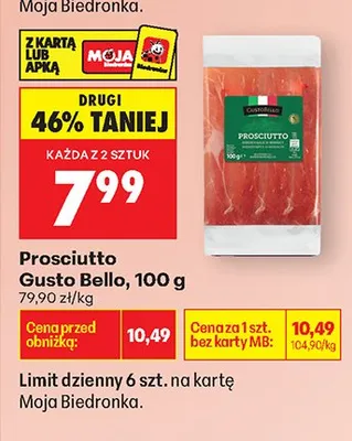 Prosciutto Gusto Bello promocja w Biedronka