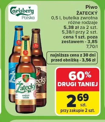 Piwo Žatecký Světlý Ležák promocja w Carrefour