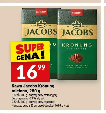 Kawa mielona Jacobs Krönung promocja w Twój Market
