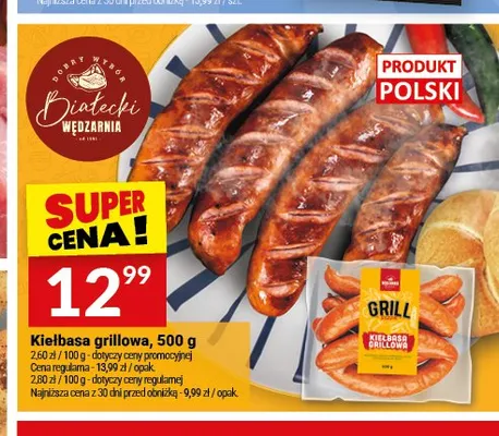 Kiełbasa grillowa Białecki Wędzarnia promocja w Twój Market