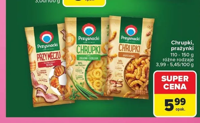 Chrupki Przysnacki o smaku bekonu promocja w Carrefour