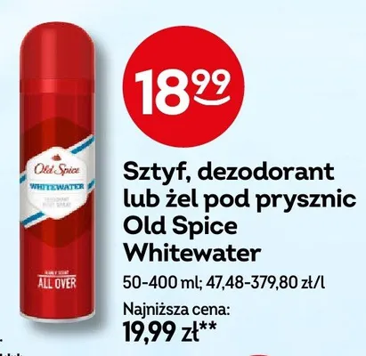 Sztyf Old Spice Whitewater promocja w Żabka