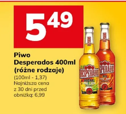 Piwo Desperados (różne rodzaje) promocja w Hitpol