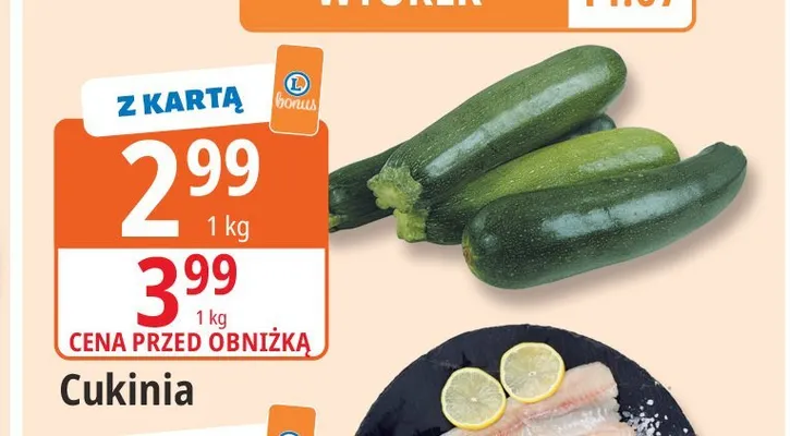 Cukinia promocja w Leclerc