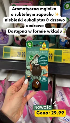 Aromatyczna mgiełka wkład niebieski eukaliptus & drzewo cedrowe promocja w Kaufland