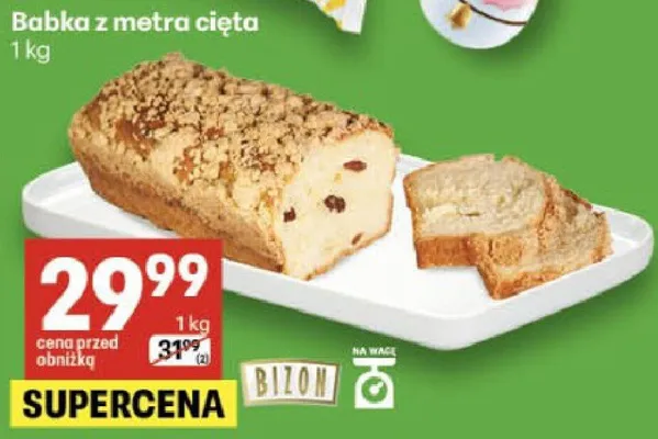 Babka z metro cięta promocja w Delikatesy Centrum