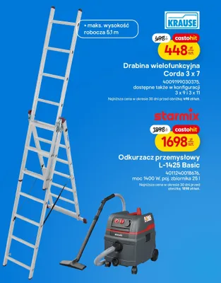 Drabina wielofunkcyjna Corda 3 x 7, dostępne także w konfiguracji 3 x 9 i 3 x 11 promocja w Castorama