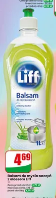 Balsam do mycia naczyń z aloesem Liff promocja w Dino
