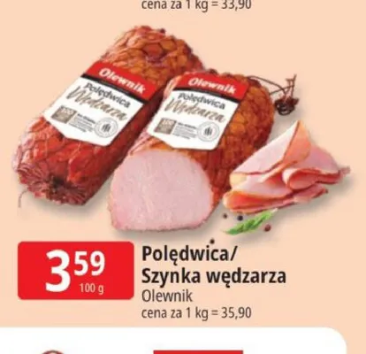Polędwica wędzarza Olewnik promocja w Leclerc