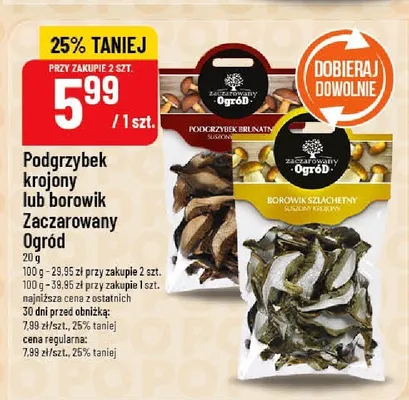 Podgrzybek krojony lub borowik promocja w POLOmarket