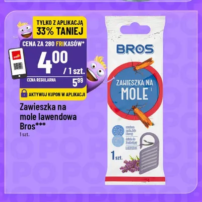 Zawieszka na mole lawendowa Bros promocja w POLOmarket