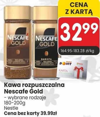Kawa rozpuszczalna Nescafe Gold - wybrane rodzaje promocja w Market Point