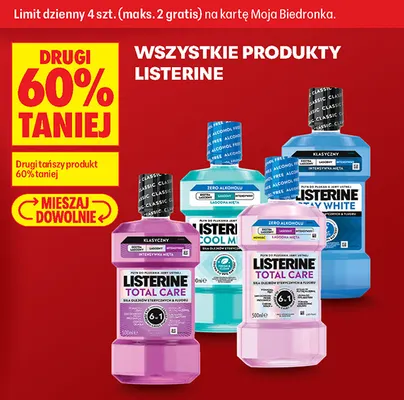 Produkty Listerine promocja w Biedronka