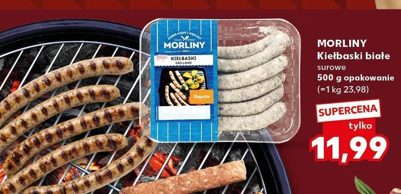 Kiełbaski białe surowe Morliny promocja w Kaufland
