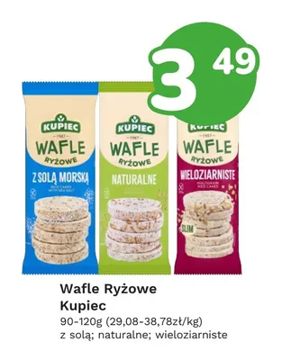 Wafle ryżowe naturalne Kupiec promocja w Limonka