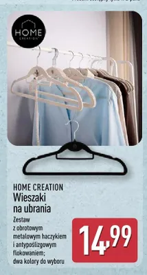 Wieszaki na ubrania HOME CREATION promocja w Aldi