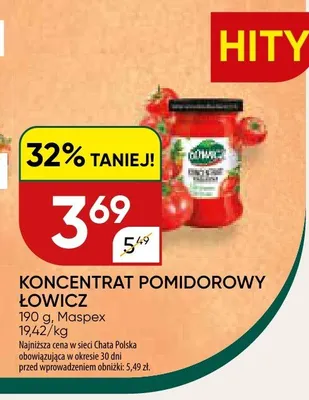 Koncentrat pomidorowy Łowicz promocja w Chata Polska