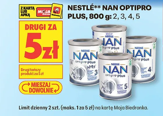 Mleko Nestlé NAN OPTIPRO PLUS 4 800g promocja w Biedronka