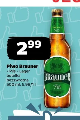 Piwo Brauner Pils promocja w Netto