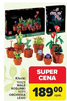 Klocki 10329 MAŁE ROŚLINY LEGO 10IN1 ORCHIDEA LEGO promocja w Carrefour