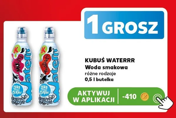 Woda smakowa Kubuś Waterrr promocja w Kaufland
