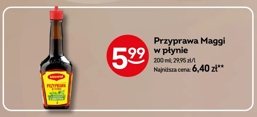 Przyprawa Maggi w płynie promocja w Żabka
