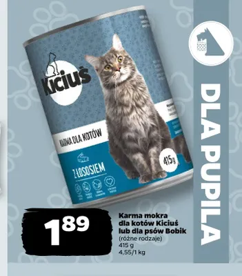 Karma mokra dla psów Bobik promocja w Netto