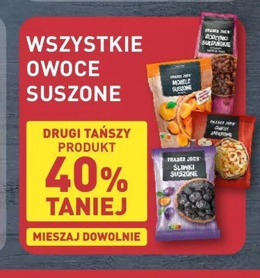 Śliwki suszone Trader Joe's promocja w Aldi