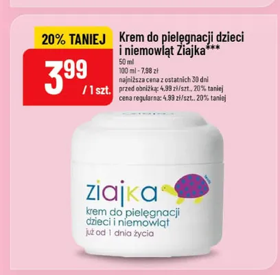 Krem do pielęgnacji dzieci i niemowląt Ziaja promocja w POLOmarket