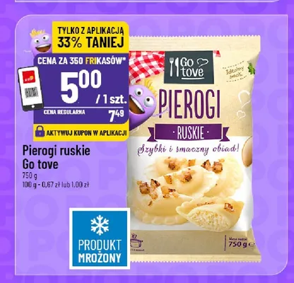 Pierogi ruskie Go tove promocja w POLOmarket