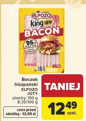 Boczek hiszpański plastry promocja w Carrefour