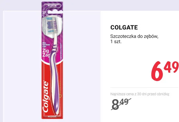 Szczoteczka do zębów COLGATE promocja w Rossmann