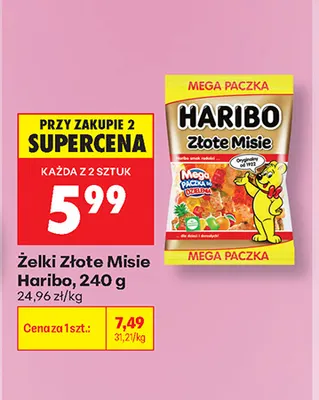 Żelki Złote Misie Haribo promocja w Biedronka
