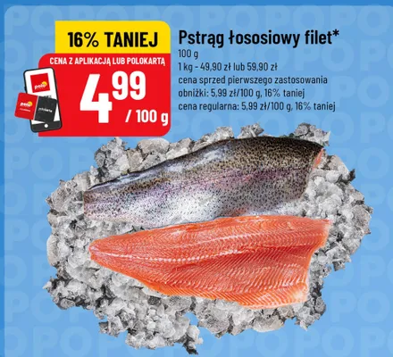 Pstrąg łososiowy filet promocja w POLOmarket