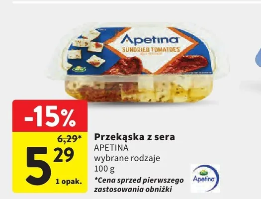 Przekąska z sera wybrane rodzaje promocja w Intermarche