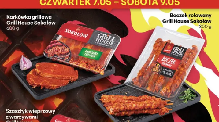 Karkówka grillowa Grill House Sokołów promocja w Delikatesy Centrum