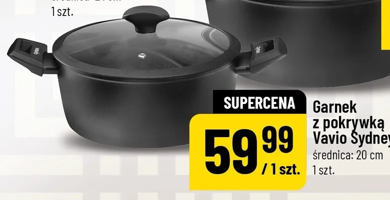Garnek z pokrywką Vavio Sydney średnica: 20cm promocja w POLOmarket