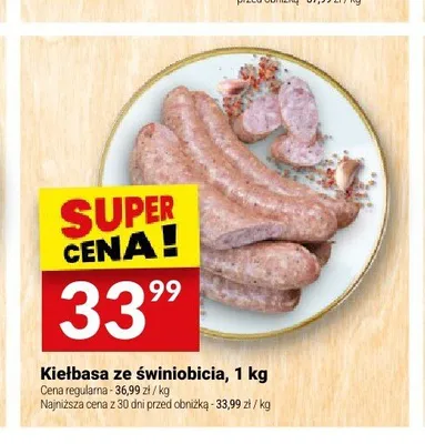 Kiełbasa ze świniobicia Białecki promocja w Twój Market