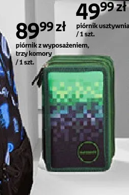 Piórnik z wyposażeniem trzy komory promocja w Empik