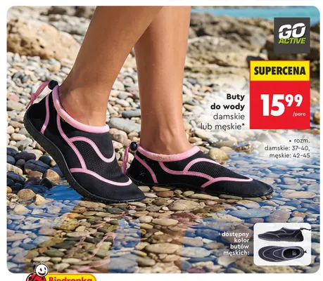 Buty do wody damskie Go Active promocja w Biedronka