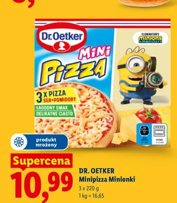 Minipizza Minionki Dr. Oetker 3-pak promocja w Lidl