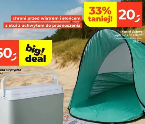 Namiot plażowy promocja w Dealz
