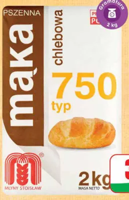 Mąka pszenna chlebowa typ 750 promocja w Dino