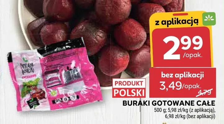 Buraki gotowane całe promocja w Stokrotka