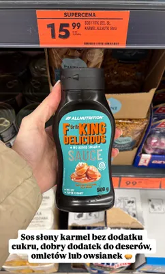 Sos słony karmel promocja w Biedronka