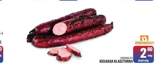 Kiełbasa klasztorna Dobrowolscy promocja w Tomi Markt
